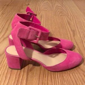 Loeffler Randall 6.5 pink block heels